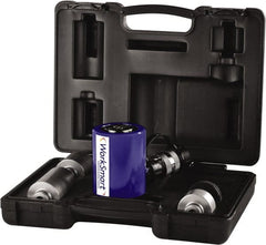 Value Collection - 10 Ton, 1.5" Stroke, 3.53 Cu In Oil Capacity, Portable Hydraulic Low Profile Kit Cylinder - 2.35 Sq In Effective Area, 3.48" Lowered Ht., 4.98" Max Ht., 1.73" Cyl Bore Diam, 1.5" Plunger Rod Diam - Exact Tooling