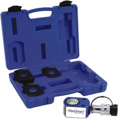 Value Collection - 10 Ton, 0.43" Stroke, 1.01 Cu In Oil Capacity, Portable Hydraulic Flat Body Kit Cylinder - 2.36 Sq In Effective Area, 1.69" Lowered Ht., 2.12" Max Ht., 1.73" Cyl Bore Diam, 1.5" Plunger Rod Diam, 10,000 Max psi - Exact Tooling