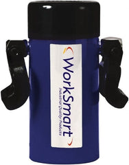 Value Collection - 55 Ton, 6.26" Stroke, 68.73 Cu In Oil Capacity, Portable Hydraulic Single Acting Cylinder - 10.98 Sq In Effective Area, 11.14" Lowered Ht., 17.4" Max Ht., 3.74" Cyl Bore Diam, 3.15" Plunger Rod Diam, 10,000 Max psi - Exact Tooling