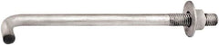 Value Collection - 3/4-10, 30" OAL Bent Anchor Bolt - Grade 2 Steel - Exact Tooling