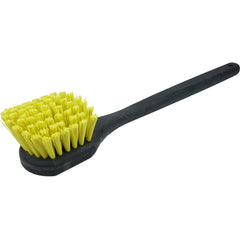 20″ - Utility Scrub Brush, Recycled PET Fill, Long Handle, Foam Block - Exact Tooling