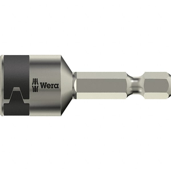 Wera - 13mm Nonmagnetic Nutsetter - 1/4" Drive, 2" OAL - Exact Tooling