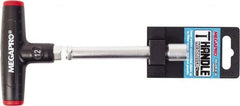 Megapro - 12mm Hollow Shaft Nutdriver - T-Handle Handle, 175mm OAL - Exact Tooling