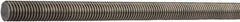 Value Collection - M8x1.25 UNC (Coarse), 2m Long, Stainless Steel General Purpose Threaded Rod - Uncoated, Right Hand Thread - Exact Tooling