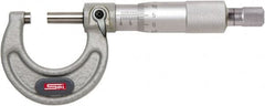 SPI - 75 to 100mm Range, 0.01mm Graduation, Mechanical Outside Micrometer - Ratchet Stop Thimble, 60mm Throat Depth, Accurate to 0.005mm - Exact Tooling