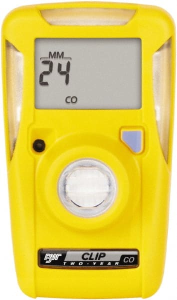 BW Technologies by Honeywell - Visual, Vibration & Audible Alarm, LCD Display, Single Gas Detector - Monitors Carbon Monoxide, -40 to 50°C Working Temp - Exact Tooling
