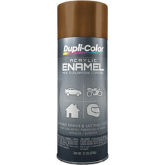 Dupli-Color - Leather Brown, Gloss, Acrylic Enamel Spray Paint - 12 to 14 Sq Ft per Can, 12 oz Container - Exact Tooling