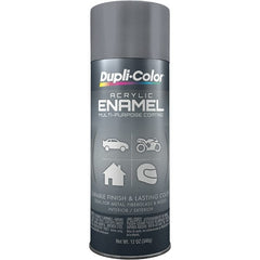 Dupli-Color - Machinery Gray, Gloss, Acrylic Enamel Spray Paint - 12 to 14 Sq Ft per Can, 12 oz Container - Exact Tooling