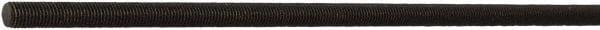 Value Collection - 1-8 UNC (Coarse), 3' Long, Alloy Steel General Purpose Threaded Rod - Black Oxide Finish, Right Hand Thread - Exact Tooling