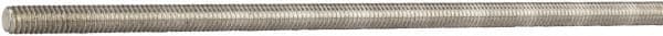 Made in USA - 5/8-11 UNC (Coarse), 6' Long, Aluminum General Purpose Threaded Rod - Uncoated, Right Hand Thread - Exact Tooling