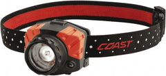 Coast Cutlery - White, Red LED Bulb, 540 Lumens, Hands-free Flashlight - Black, Red Plastic Body, 3 AAA Batteries Included - Exact Tooling
