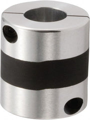 NBK - 14 to 15mm Bore, Servo Motor Flexible Coupling - 30mm OD, 36mm OAL, Aluminum Alloy, Clamp Style - Exact Tooling