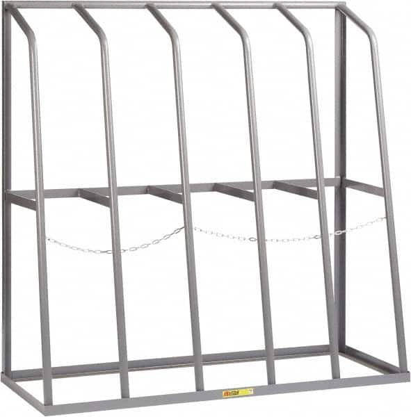 Little Giant - 5 Bay, 1,500 Lb per Bay Capacity, Gray Bar Rack - 60" Wide x 60" High x 24" Deep, Steel - Exact Tooling