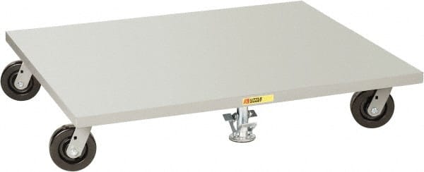 Little Giant - 3,600 Lb Capacity Steel Pallet Dolly - 48" Long x 42" Wide, 6" Phenolic Wheels - Exact Tooling