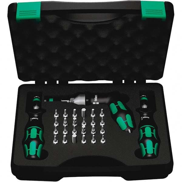 Wera - Torque Limiting Screwdrivers Type: Adjustable Torque Kit Minimum Torque (Nm): 0.30 - Exact Tooling