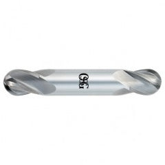 1/2" Dia. - 3" OAL - Bright CBD - Double - Ball Nose SE EM - 4 FL - Exact Tooling