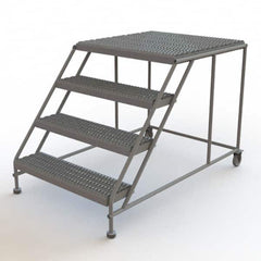 TRI-ARC - Rolling & Wall Mounted Ladders & Platforms Type: Rolling Work Platform Style: Steel Work Platform - Exact Tooling