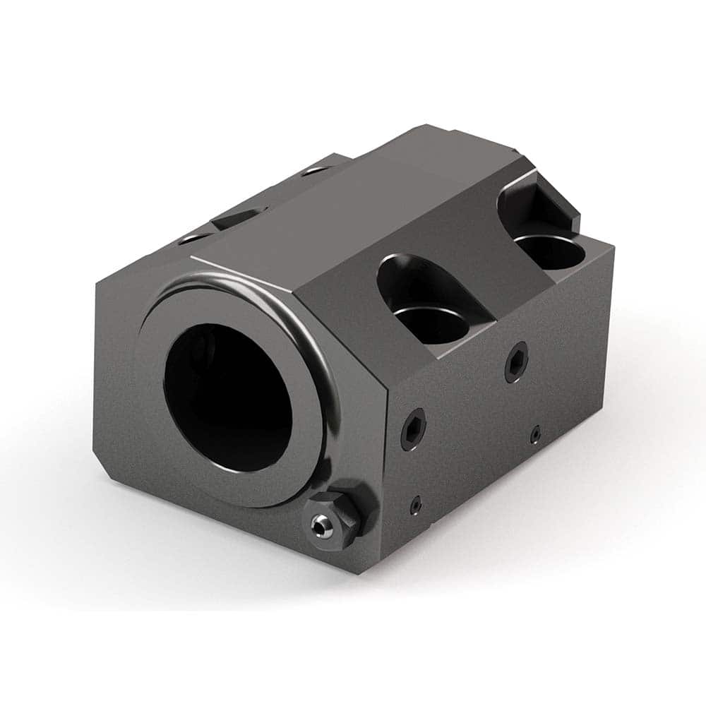 Global CNC Industries - Turret & VDI Tool Holders; Type: Okuma ID Block ; Clamping System: 85mm X 70mm ; Tool Axis: ID ; Through Coolant: No ; Additional Information: 4 Mounting Holes - Exact Tooling