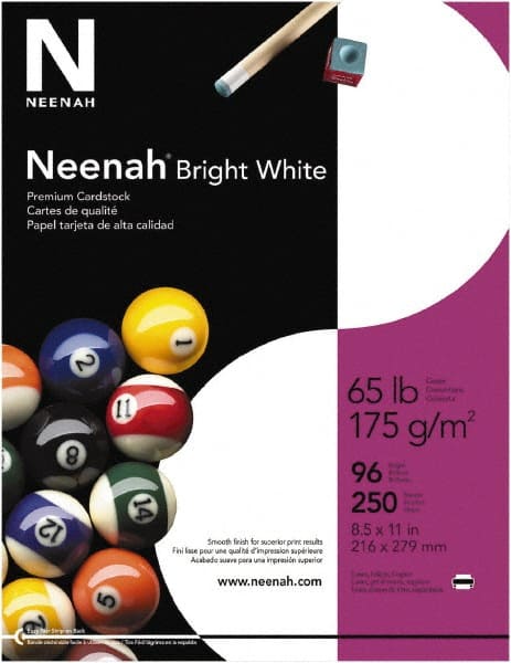 Neenah Paper - 8-1/2" x 11" White Copy Paper - Use with Laser Printers, Inkjet Printers, Copiers - Exact Tooling