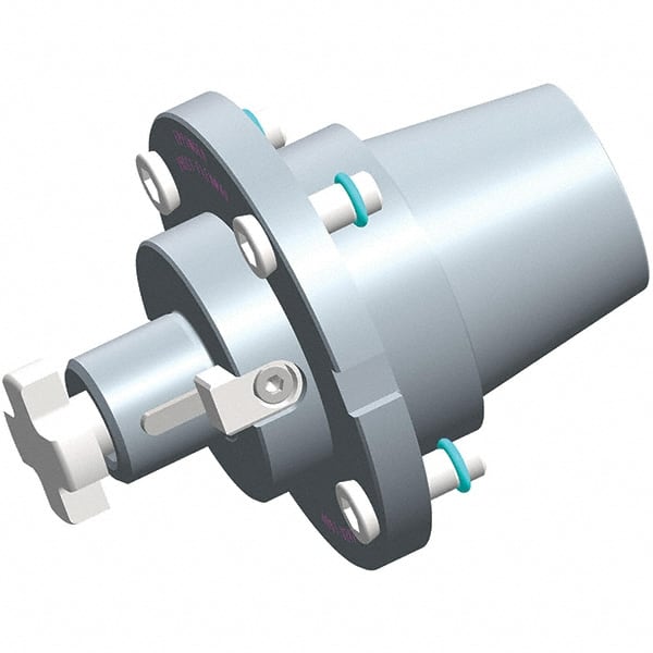 Exsys-Eppinger - ER32 PRECI-FLEX Taper Shank 3/4" Pilot Diam Shell Mill Holder - 1-29/64" Flange to Nose End Projection - Exact Tooling
