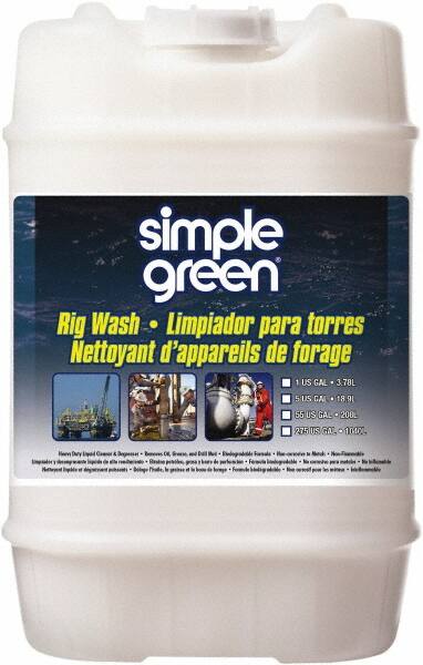 Simple Green - 5 Gal Bucket Cleaner/Degreaser - Liquid, Alkaline, Unscented - Exact Tooling