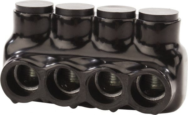 POLARIS nsi - 6 to 3/0 AWG, Class B & C Wire Compatible, Aluminum, Hex Split Bolt Connector - 3.41" OAL, 1.6" Base Width - Exact Tooling