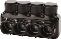 POLARIS nsi - Class B & C Wire Compatible, Aluminum, Hex Split Bolt Connector - 6.38" OAL, 3.41" Base Width - Exact Tooling