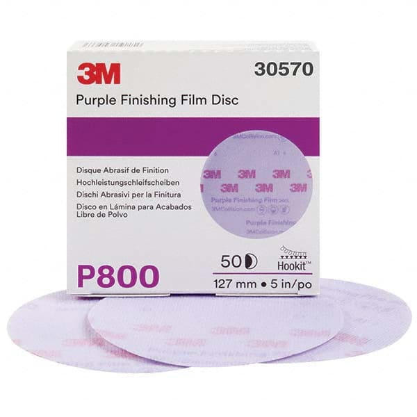3M - Hook & Loop Discs Abrasive Type: Film Disc Disc Diameter (Inch): 5 - Exact Tooling