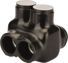 POLARIS nsi - 6 AWG, Class B & C Wire Compatible, Aluminum, Hex Split Bolt Connector - 2.12" OAL, 2-1/4" Base Width - Exact Tooling