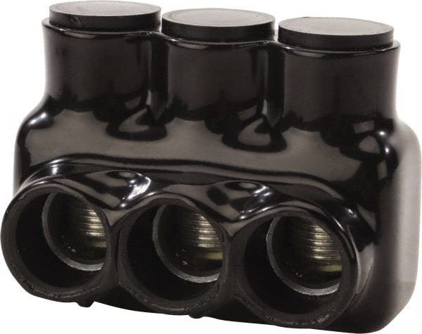 POLARIS nsi - 6 AWG, Class B & C Wire Compatible, Aluminum, Hex Split Bolt Connector - 2.93" OAL, 2.03" Base Width - Exact Tooling