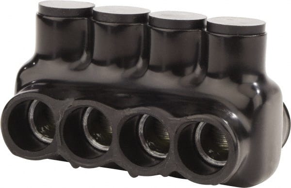 POLARIS nsi - 6 to 3/0 AWG, Class B & C Wire Compatible, Aluminum, Hex Split Bolt Connector - 3.41" OAL, 1.83" Base Width - Exact Tooling