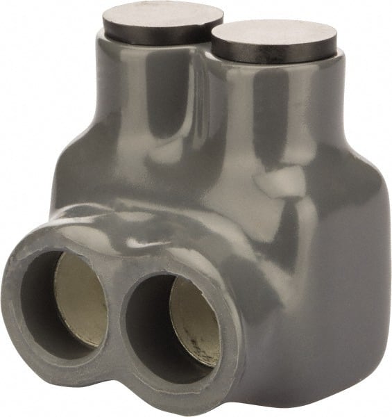 POLARIS nsi - 10 to 1 AWG, Class I, K & M Wire Compatible, Aluminum, Hex Split Bolt Connector - 1.6" OAL, 1.55" Base Width - Exact Tooling