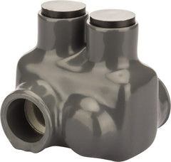 POLARIS nsi - 4 to 3/0 AWG, Class I, K & M Wire Compatible, Aluminum, Hex Split Bolt Connector - 1.85" OAL, 1.6" Base Width - Exact Tooling