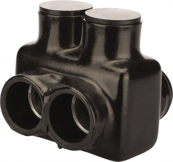 POLARIS nsi - Class B & C Wire Compatible, Aluminum, Hex Split Bolt Connector - 3.48" OAL, 3-1/2" Base Width - Exact Tooling