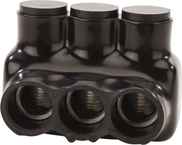 POLARIS nsi - 6 AWG, Class B & C Wire Compatible, Aluminum, Hex Split Bolt Connector - 3.52" OAL, 2.41" Base Width - Exact Tooling