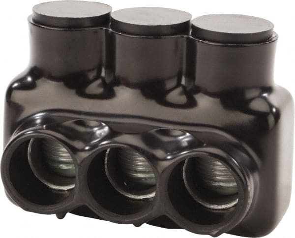 POLARIS nsi - 6 AWG, Class B & C Wire Compatible, Aluminum, Hex Split Bolt Connector - 4.55" OAL, 2.96" Base Width - Exact Tooling