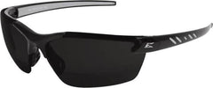 Edge Eyewear - +2, Smoke Gray Lenses, Scratch Resistant, Framed Magnifying Safety Glasses - UV Protection, Black/Gray Nylon Frame, ANSI, MCEPS - Exact Tooling