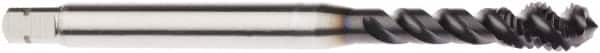 Seco - M8x1.25 Metric 3 Flute 6HX Modified Bottoming Spiral Flute Tap - Powdered Metal, AlTiN Finish, 90mm OAL, Right Hand Flute, Right Hand Thread, H6 - Exact Tooling