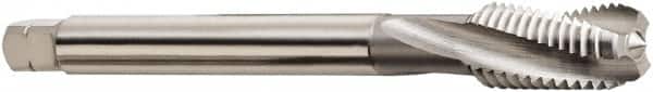 Seco - M12x1.75 Metric 3 Flute 6H Modified Bottoming Spiral Flute Tap - Powdered Metal, Bright Finish, 110mm OAL, Right Hand Flute, Right Hand Thread, H6 - Exact Tooling