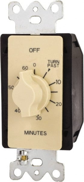 TORK nsi - 0 min to 60 min Indoor Analog Spring-wound Mechanical Timer - 125/250/277 VAC, 50/60 Hz, 2,500 Watts, 24 Modes - Exact Tooling