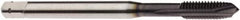 Seco - M10x1.50 Metric, 3 Flute, AlTiN Finish, Powdered Metal Spiral Point Tap - Plug Chamfer, Right Hand Thread, 3-15/16" OAL, 0.7559" Thread Length, 10mm Shank Diam, 6HX Class of Fit - Exact Tooling