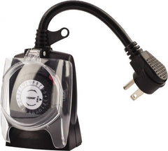 TORK nsi - 30 min Outdoor Analog Electrical Timer - 24 On/Off per wk, 125 VAC, 1,875 Watts, 48 Modes - Exact Tooling