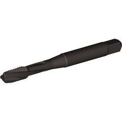 Kennametal - #10-24 UNC 3 Flute 2B/3B Bottoming Spiral Flute Tap - Vanadium High Speed Steel, Oxide Finish, 2-3/8" OAL, Right Hand Flute, Right Hand Thread, H3, Series T694 - Exact Tooling