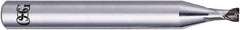 OSG - 2mm, 2 Flute, CBN, 0.1mm Corner Radius End Mill - 50mm OAL, 30° Helix, Right Hand Flute, 1.2mm LOC, Right Hand Cut, - Exact Tooling