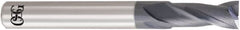 OSG - 8.5mm, 17mm LOC, 10mm Shank Diam, 70mm OAL, 2 Flute, Solid Carbide Square End Mill - Single End, WXL Finish, 30° Helix, Centercutting, Right Hand Cut, Right Hand Flute, Series 3721 - Exact Tooling