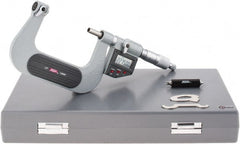 SPI - 50 to 75mm Range, Electronic Screw Thread Micrometer - Ratchet Stop Thimble, 0.00005" Graduation, 0.0002" Accuracy - Exact Tooling