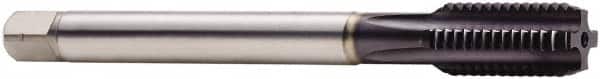 Seco - M30x3.50 Metric 6HX 4 Flute TiAlN Finish Powdered Metal Straight Flute Machine Tap - Modified Bottoming, Right Hand Thread, 180mm OAL, 45mm Thread Length, H6 Limit, Oversize, Through Coolant - Exact Tooling