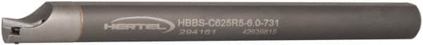 Hertel - 0.731" Min Bore Diam, 6" OAL, 5/8" Shank Diam, HBBS Indexable Boring Bar - 4-1/2" Max Bore Depth, TD.., TP.. Insert, Screw Holding Method - Exact Tooling