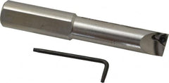 Hertel - 0.688" Min Bore Diam, 4-1/2" OAL, 3/4" Shank Diam, HBBQ Indexable Boring Bar - 2-1/2" Max Bore Depth, TPC.. Insert, Screw Holding Method - Exact Tooling