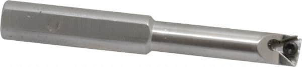 Hertel - 0.438" Min Bore Diam, 3-3/4" OAL, 1/2" Shank Diam, HBBQ Indexable Boring Bar - 1-7/8" Max Bore Depth, TPC.. Insert, Screw Holding Method - Exact Tooling